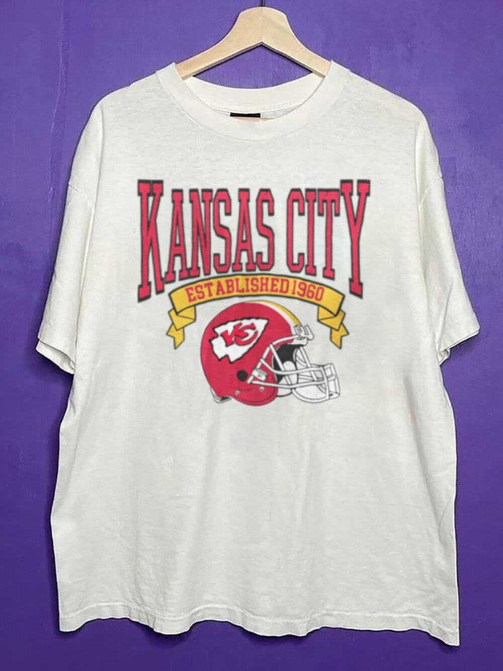90s Vintage Kansas City Chiefs Football Shirt, NFL Kansas City Chiefs Shirt Tee